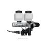 Wilwood 261-14251-P Tandem Remote M/C Kit w L/H Brkt & Prop Valve - 1in Bore Ball Burnished
