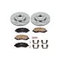 PowerStop KOE094 OE Stock Replacement Low-Dust Ceramic Brake Pad and Rotor Kit