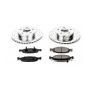 PowerStop K2147 Z23 Daily Driver Carbon-Fiber Ceramic Brake Pad and Drilled & Slotted Rotor Kit