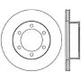 Stoptech 126.44109CSR Power Slot 95-04 Toyota Tacoma / 11/95-02 4Runner Front Right Cryo Slotted Rotor