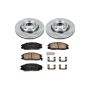 PowerStop KOE5251 OE Stock Replacement Low-Dust Ceramic Brake Pad and Rotor Kit