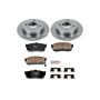 PowerStop KOE740 OE Stock Replacement Low-Dust Ceramic Brake Pad and Rotor Kit