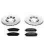 PowerStop K1175 Z23 Daily Driver Carbon-Fiber Ceramic Brake Pad and Drilled & Slotted Rotor Kit