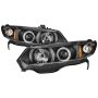 SPYDER 5010780 Projector Headlights - LED Halo - Black