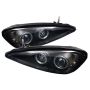 SPYDER 5011640 Projector Headlights - LED Halo - Black