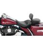 Mustang Motorcycle 79100 Mustang 97-07 Harley Rd King, 06-07 Str Glide, 00-05 Eagle Std Solo Seat W/Driver Backrest - Black