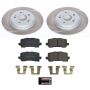 PowerStop SC8768 Semi-Coated Rotor and Low-Dust Ceramic Brake Pad Kit