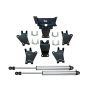 Superlift 92765 17-24 Ford F450/F550 Super Duty 4WD Dual Steering Stabilizer Kit w/Radflo Cylinders