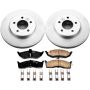 PowerStop CRK1694 Genuine Geomet Coated Rotor and Low-Dust Ceramic Brake Pad Kit
