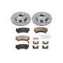 PowerStop KOE1172 OE Stock Replacement Low-Dust Ceramic Brake Pad and Rotor Kit