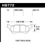 Hawk Performance HB772Z.654 Performance Ceramic Disc Brake Pad