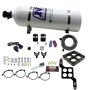 Nitrous Express 60547-15 DOMINATOR BILLET CROSSBAR PRO POWER (100-200-300-400-500HP) WITH 15LB BOTTLE.