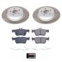 PowerStop SC6817 Semi-Coated Rotor and Low-Dust Ceramic Brake Pad Kit