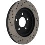 Stoptech 128.61087L 05-10 Ford Mustang V6/4.0L / GT V8/4.6L Cross Drilled Left Rear Rotor