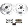 PowerStop K6977-26 Z26 Street Performance Ceramic Brake Pad and Drilled & Slotted Rotor Kit
