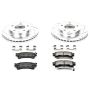 PowerStop K782 Z23 Daily Driver Carbon-Fiber Ceramic Brake Pad and Drilled & Slotted Rotor Kit