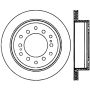 StopTech 01-07 Toyota Sequoia/03-09 4 Runner / 03-09 Lexus GX470 Slotted Left Rear CRYO-STOP Rotor