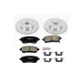 PowerStop K6344 Z23 Daily Driver Carbon-Fiber Ceramic Brake Pad and Drilled & Slotted Rotor Kit