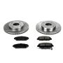 PowerStop K1033 Z23 Daily Driver Carbon-Fiber Ceramic Brake Pad and Drilled & Slotted Rotor Kit