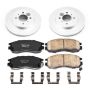 PowerStop CRK1214 Genuine Geomet Coated Rotor and Low-Dust Ceramic Brake Pad Kit