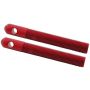 ALLSTAR PERFORMANCE ALL18508 Alum Hood Pins 1/2in 1/4in Holes Red 2pk