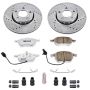 PowerStop K528-26 Z26 Street Performance Ceramic Brake Pad and Drilled & Slotted Rotor Kit