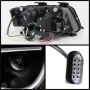 SPYDER 5071873 Projector Headlights - Light Tube - DRL - Black