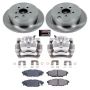 PowerStop KCOE4631A OE Stock Replacement Low-Dust Ceramic Brake Pad, Rotor and Caliper Kit