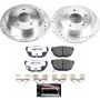 PowerStop K1174-26 Z26 Street Performance Ceramic Brake Pad and Drilled & Slotted Rotor Kit