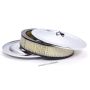 RACING POWER CO-PACKAGED RPCR8000 14x3 Muscle Car Plain Flat Base A/C Chrome