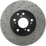 Stoptech 128.40046R 99-08 Acura TL (STD Caliber) / 01-03 CL / 04-09 TSX Cross Drilled Right Front Rotor