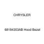 Mopar 68184353AB BEZEL, Hood