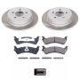 PowerStop SC1770 Semi-Coated Rotor and Low-Dust Ceramic Brake Pad Kit