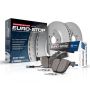 PowerStop ESK940 Genuine Geomet Coated Rotors, ECE-R90 Brake Pads + Hardware Kit