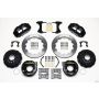 Wilwood 140-9216 Narrow Superlite 4R Rear P-Brk Kit 12.88in Small Ford 2.66in Offset