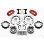 Wilwood 140-12435-DR Narrow Superlite 4R Rear P-Brk Kit 12.88in Drill Red Strange Eng Floater 3.49in Offset