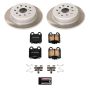 PowerStop SC1149 Semi-Coated Rotor and Low-Dust Ceramic Brake Pad Kit