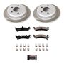 PowerStop SC2131 Semi-Coated Rotor and Low-Dust Ceramic Brake Pad Kit