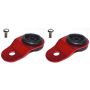Torque Solution Radiator Mount Combo with Inserts (RED) : Mitsubishi Evolution 7/8/9
