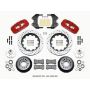Wilwood 140-15025-DR AERO6 Front Hub Kit 15.00 Drilled-Red WWE ProSpindle