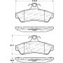 Stoptech 308.10480 Street Brake Pads