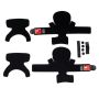 EVS KBRP-RS9-LN-MD-PK RS9 Rebuild Kit (Liners/Straps/Patella cups) Black - Medium