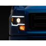 Raxiom T566369 09-14 Ford F-150 Axial Series Projector Headlights w/ LED Light Bar- Blk Housing (Clear Lens)