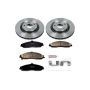 PowerStop KOE1417 OE Stock Replacement Low-Dust Ceramic Brake Pad and Rotor Kit
