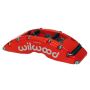Wilwood 120-14318-RSR Caliper-TC6R-Red 1.75/1.38/1.38in Pistons 1.38in Disc