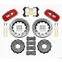 Wilwood 140-11974-DR AERO6 Front Hat Kit 14.00 Drilled Red 99-06 BMW E46