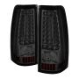 SPYDER 5081308 Xtune Chevy Silverado 1500-2500-3500 03-06 C-Shape LED Tail Lights Smoke ALT-ON-CS03-G2-LED-SM