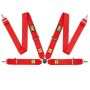OMP Safety Harness First 3In 4 Points Red Fia 8854/98