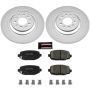 PowerStop CRK6542 Genuine Geomet Coated Rotor and Low-Dust Ceramic Brake Pad Kit