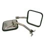 Rugged Ridge 87-95 Jeep Wrangler YJ Stainless Steel CJ-Style Side Mirror Kit